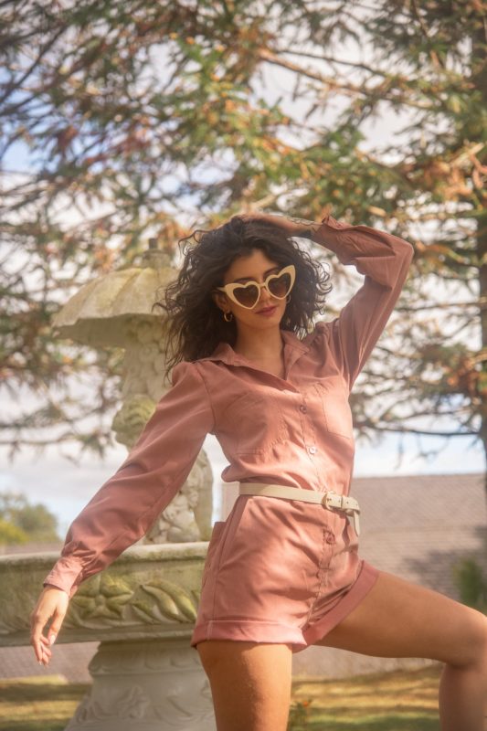 Macaquinho Vintage Bette Rosa